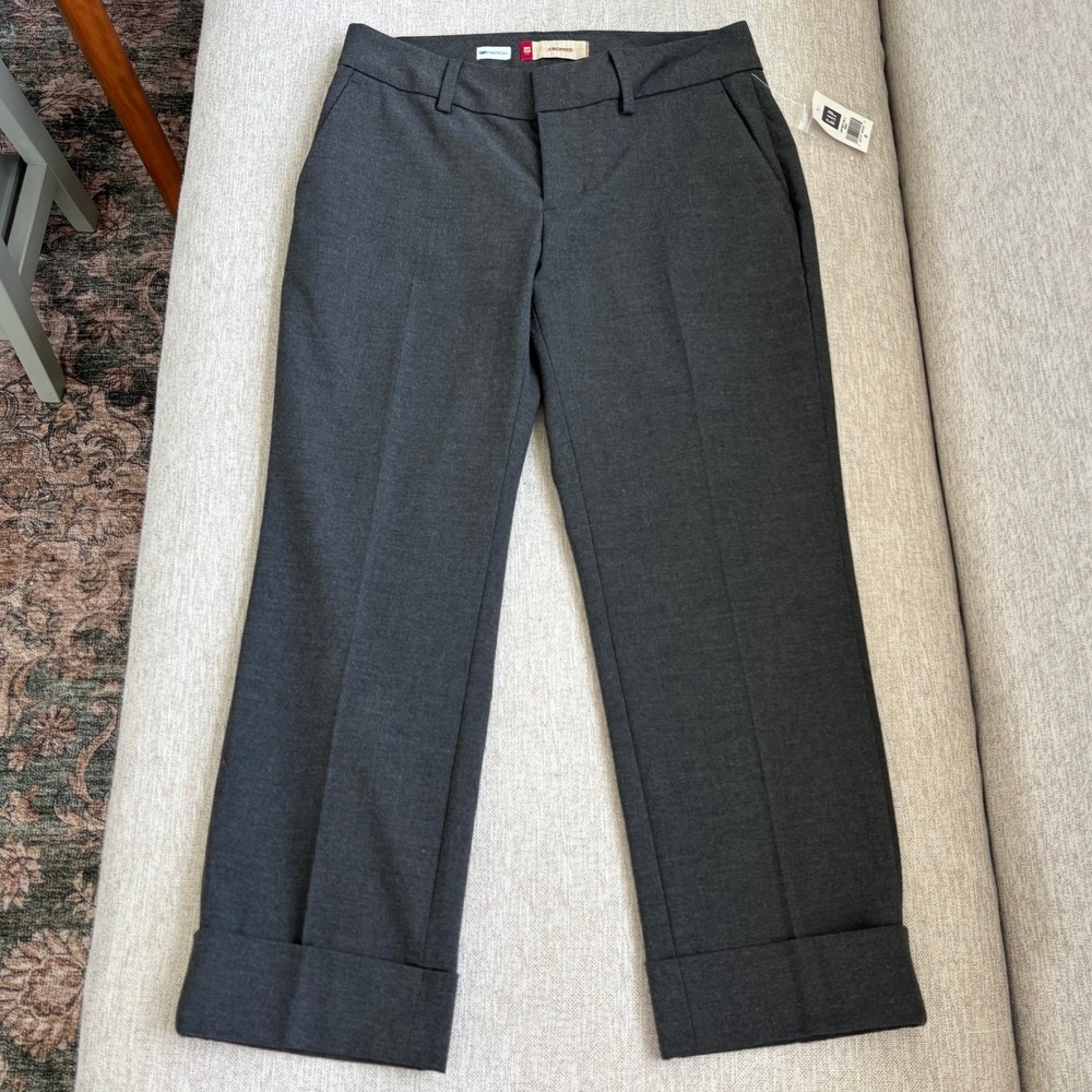 Vintage Gap Y2K Carpis Cuffed Cropped Dress Pants Size 0 Office Siren Indie NWT